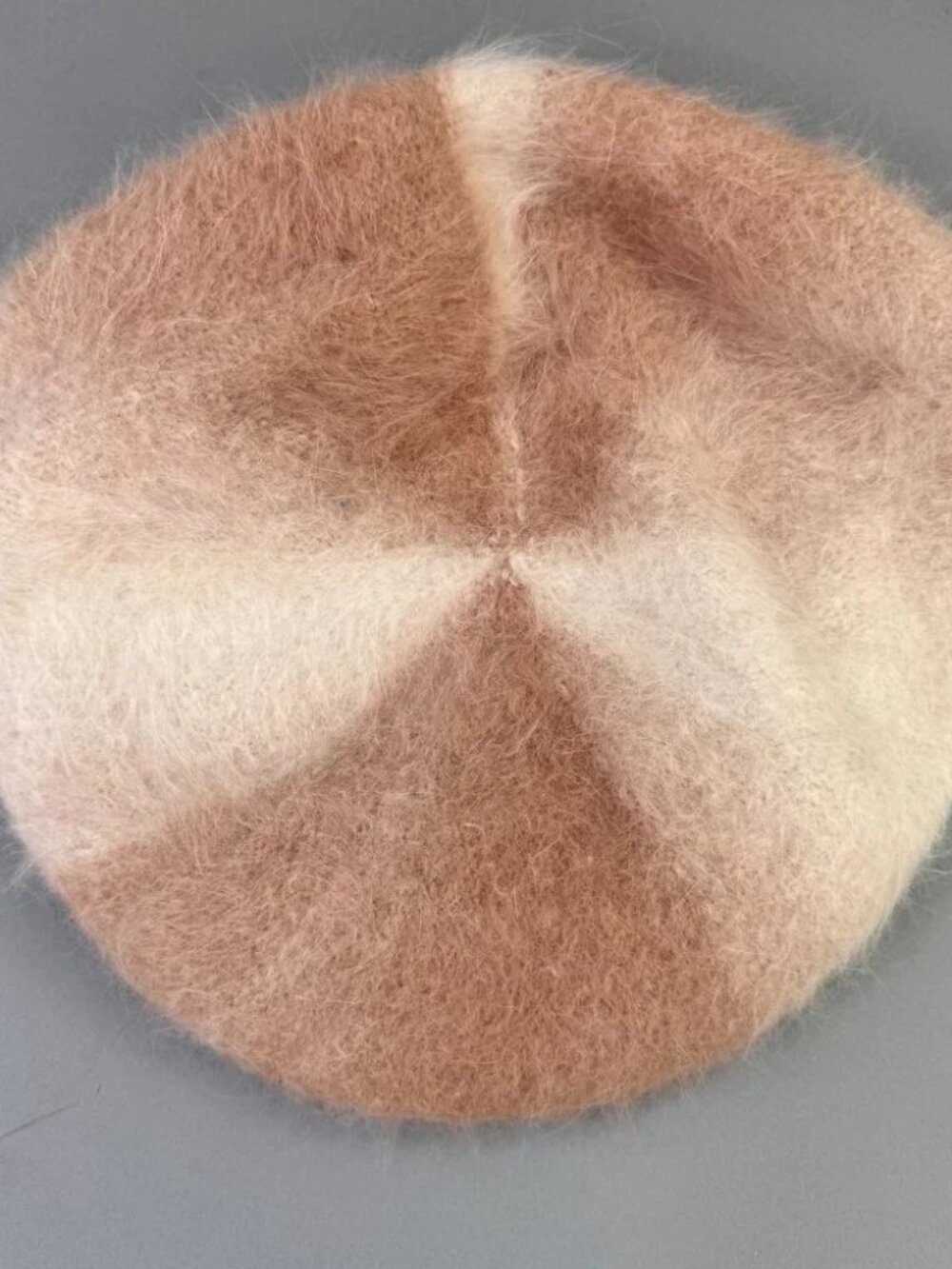 Fair Weather Angora & Nylon Knit Beret